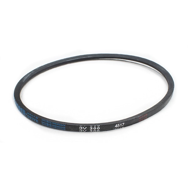 D&D 3V300 Wedge V-Belt, 30 in Outside Length, 3/8 in Top Width, 5/16 in Thickness, 1 Ribs 3V300 - main
